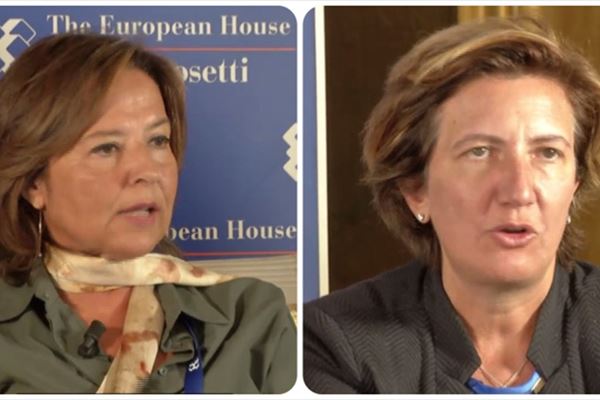 Patrizia Lombardi, prorettore del Politecnico di Torino e Silvia Candiani, amministratore delegato di Microsoft Italia
